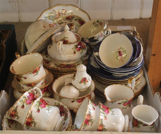 Old Country Rose teaset & other teaware